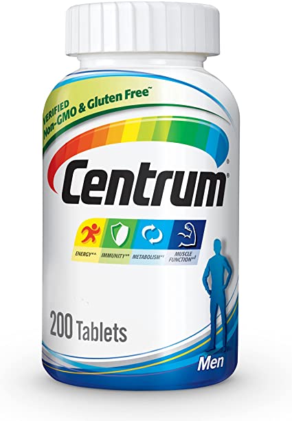 Photo 1 of Centrum Multivitamin for Men, Multivitamin/Multimineral Supplement with Vitamin D3, B Vitamins and Antioxidants, Gluten Free, Non-GMO Ingredients - 200 Count
01/2023.