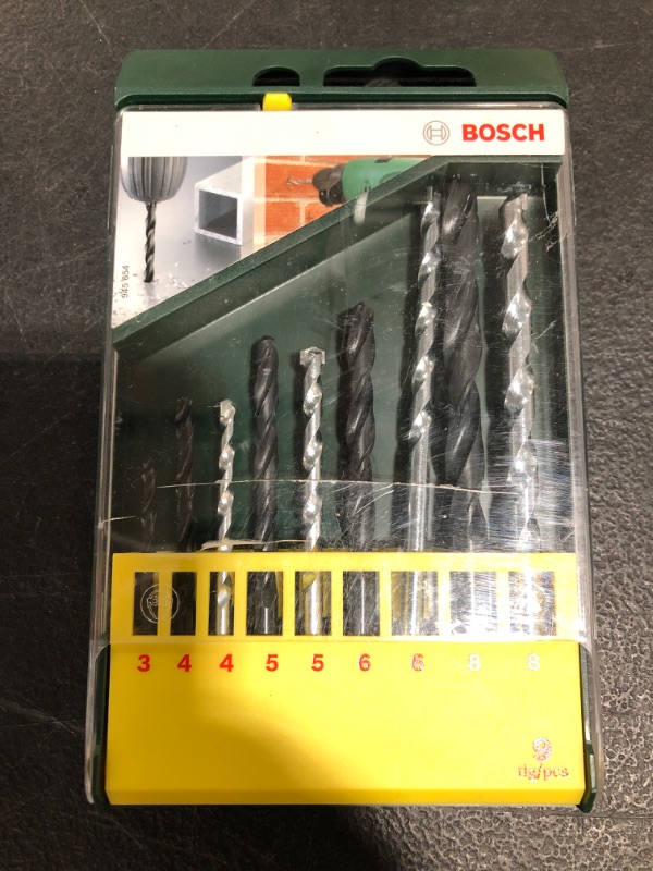 Photo 1 of 9-piece metal and masonry drill bit set
