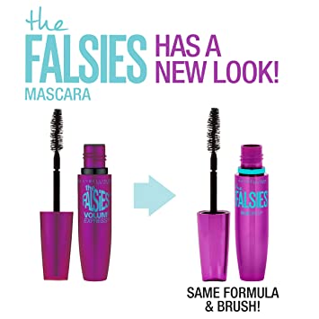 Photo 2 of Maybelline Volum' Express the Falsies Volumizing, Washable Mascara, Blackest Black, 1 Count (Packaging May Vary)
