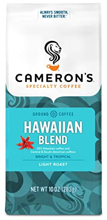 Photo 1 of Cameron's Coffee Roasted Ground Coffee Bag, Hawaiian Blend, Package may vary,10 ounce
02/2022.