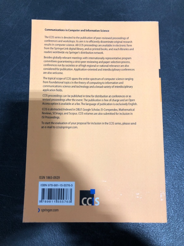 Photo 3 of Artificial Intelligence Algorithms and Applications: 11th International Symposium, ISICA 2019, Guangzhou, China, November 16–17, 2019, Revised ... in Computer and Information Science, 1205) 1st ed. 2020 Edition
