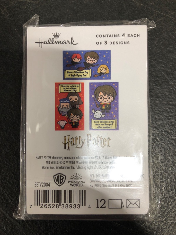 Photo 2 of New! Set of 12 HALLMARK Harry Potter Hogwarts Valentine's Day Cards + Envelopes
LOT OF 3 PACKS.