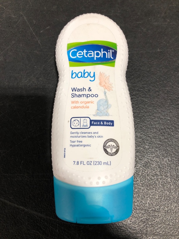 Photo 3 of Cetaphil Baby Wash & Shampoo with Organic Calendula |Tear Free | Paraben, Colorant and Mineral Oil Free | 7.8 Fl. Oz
