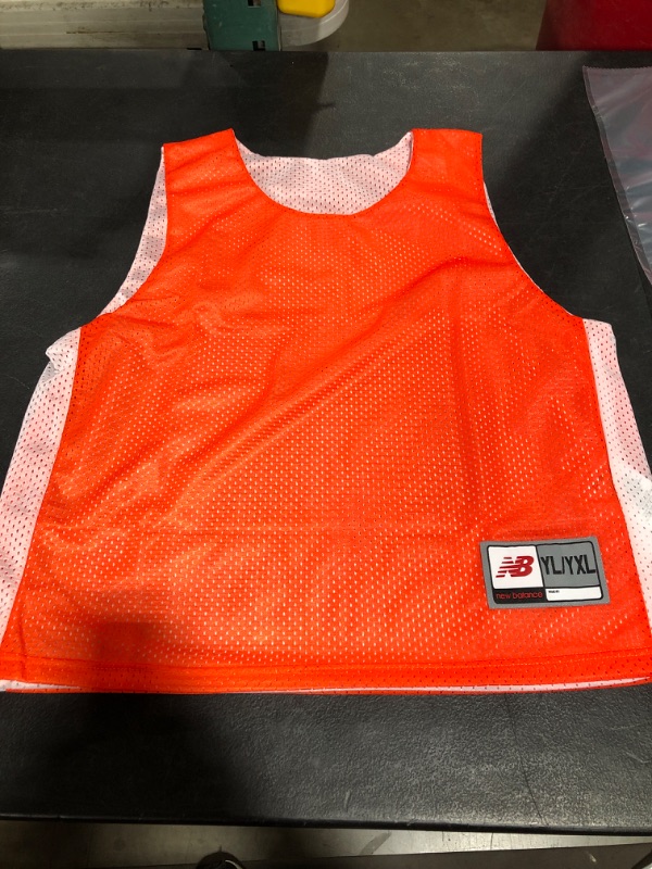 Photo 3 of New Balance Elite PinnieYouth. ORANGE/WHITE. SIZE LXL.
