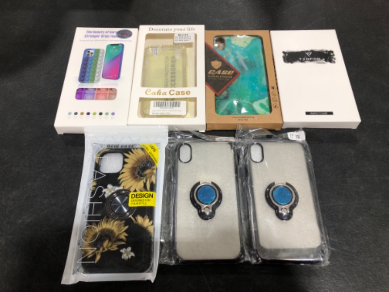 Photo 1 of VARIOUS SMARTPHONE CASES FOR APPLE IPHONES. LOT OF 7 ITEMS.