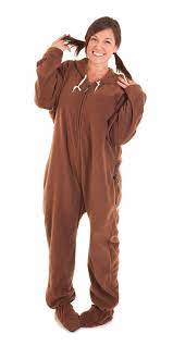 Photo 1 of Forever Lazy Footed Adult Onesies, One-Piece Pajama Jumpsuits for Men and Women, Unisex. with Detachable Feet. size S-W
