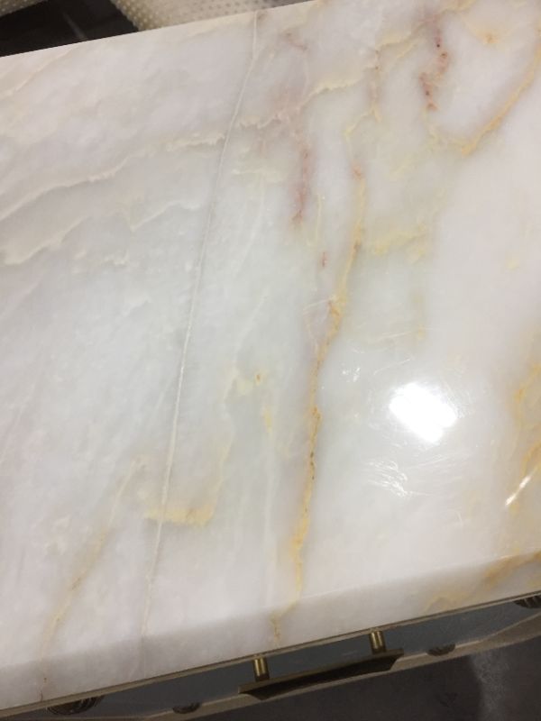 Photo 5 of  Light Faux Marble 22H X 54W Counter Table Drawer