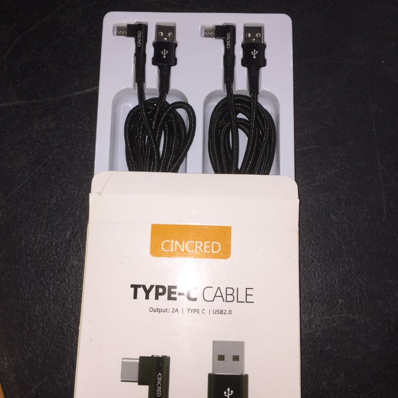 Photo 2 of CINCRED USB Type C Cable 3A Fast Charging, (2 Pack 6.6ft) USB-A to USB-C Charge Braided Cord Compatible with Samsung Galaxy S10 S10E S9 S8 S20 Plus,Note 10...
