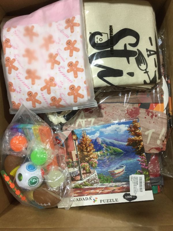 Photo 1 of BOX LOT- MISCELLANOUS ITEMS FIDGETS AND HOME ITEMS
