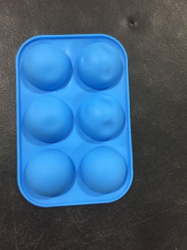 Photo 2 of 2pcs 6 Holes Semi Sphere Silicone Molds for Making Chocolate, Cake, Jelly, Dome Mousse
