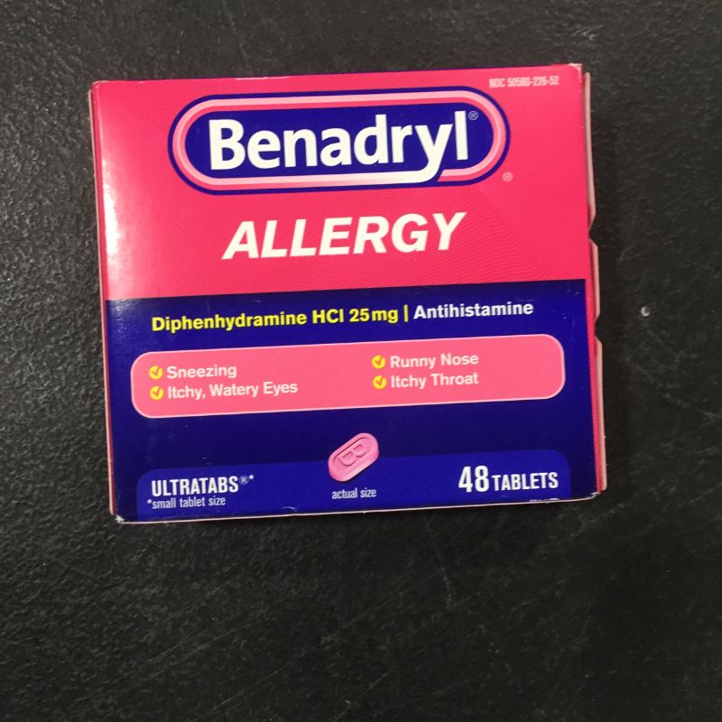 Photo 1 of Benadryl Allergy UltratabTablets-48ct [EXPIRES 11/2022]
