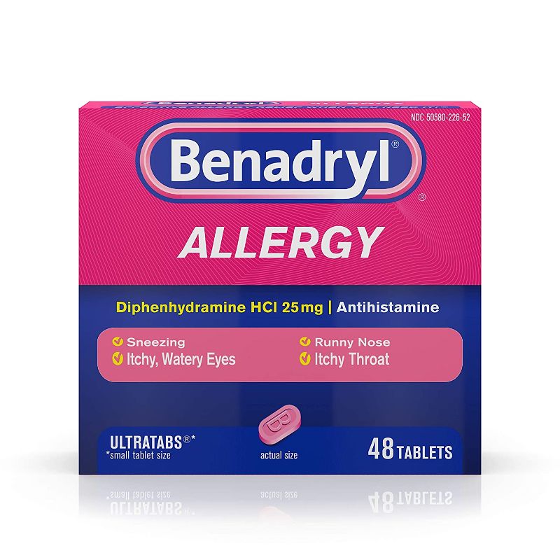 Photo 1 of Benadryl Allergy UltratabTablets-48ct [EXPIRES 11/2022]
