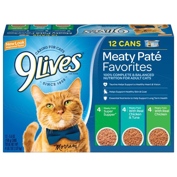 Photo 1 of 9 Lives Pate Favorites Cat Food Variety Pack [expired] 