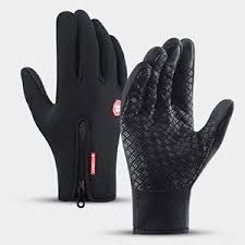 Photo 1 of ZUOXI Winter Gloves for Men Women,Keep Warm Touch Screen Windproof Cold Weather Gloves for Cycling Running, size L
