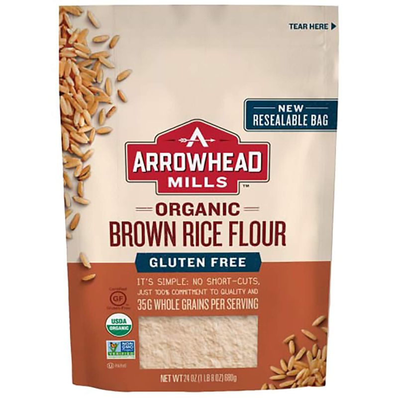 Photo 1 of Arrowhead Mills Organic Brown Rice Flour, Gluten Free, 6 count (Pack of 1), [EXPIRED 09/23/2021]
