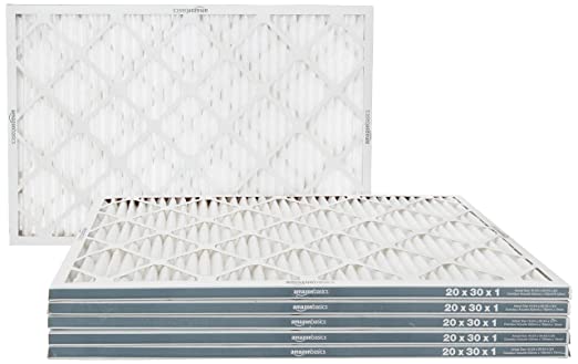 Photo 1 of Amazon Basics Merv 11 AC Furnace Air Filter, 20'' x 30'' x 1'', 6-Pack
