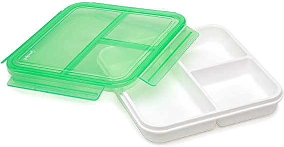 Photo 1 of Square Lunch Container, 3 Compartments
