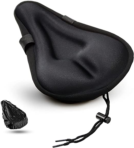 Photo 1 of Cenipar Bike Seat Cover(7.3x10.5 inch) Comfortable Bicycle Saddle Cushion Cover for Cruiser with Water and Dust Resistant Cover