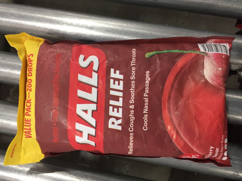 Photo 2 of Halls Mentho-Lyptus Cough Suppressant - 200 Cherry Drops
BB 04 19 22