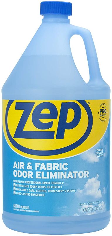Photo 1 of Zep Air & Fabric Odor Eliminator 128 oz, Blue
