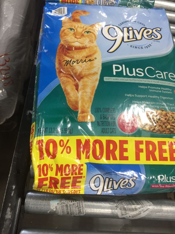 Photo 1 of 9Lives Plus Care Dry Cat Food, 13.3 Lb
BEST BY: 05/17/2022