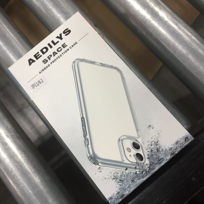 Photo 2 of AEDILYS Compatible with iPhone 11 case [Airbag Series] with [2xScreen Protector] [Scratch-Resistant] 6.1 Inch- Clear
