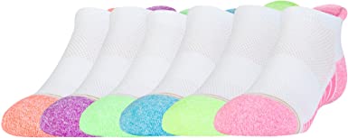 Photo 1 of Gold Toe Girls No Show Socks with Cushion Tab & Arch Support, 6-Pairs LARGE