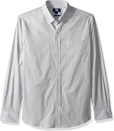 Photo 1 of Cutter & Buck mens Epic Easy Care Stretch Oxford Stripe Button Down Shirt
SIZE M 