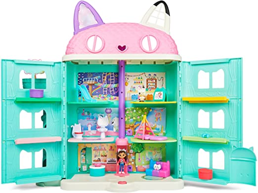 Photo 1 of Gabby's Dollhouse, Purrfect Dollhouse with 15 Pieces Including Toy Figures, Furniture, Accessories and Sounds, Kids Toys for Ages 3 and up
