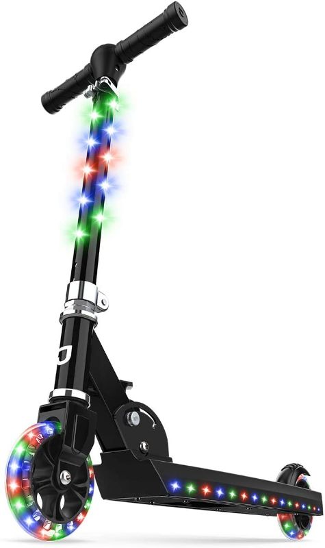 Photo 1 of Jetson Jupiter Kick Scooter for Kids, LED Light-up Scooter, Adjustable Handlebar, Rear Brake, Lightweight Design