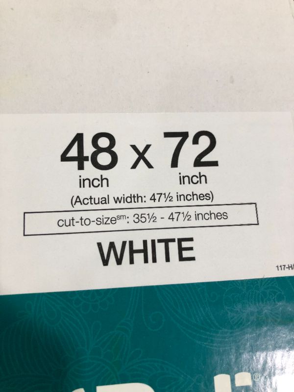 Photo 2 of Bali Cut-to-Size White Light Filtering Cordless Fabric 9/16 in. Cut to Size Single Cell Top-Down Bottom-up Cellular Shade - 48 W X 72 L (2 PACK)
