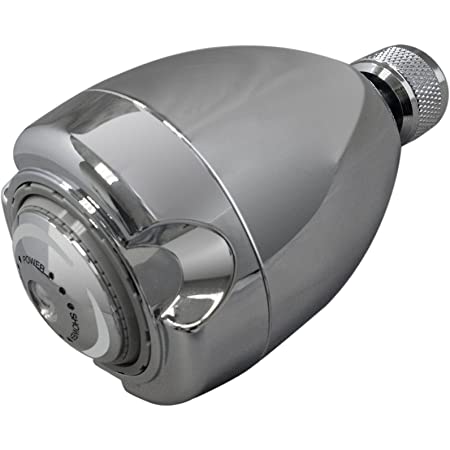 Photo 1 of 2 PACK Earth 3-Spray 2.7 in. Single Wall Mount Fixed 1.25 GPM Shower Head in Chrome
