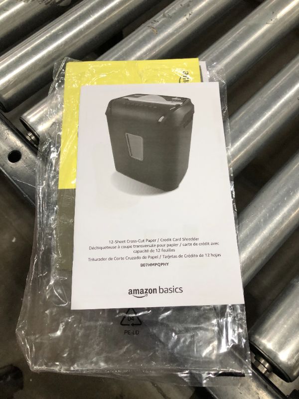 Photo 5 of Amazon Basics 12-Sheet Cross-Cut Paper and Credit Card Home Office Shredder
