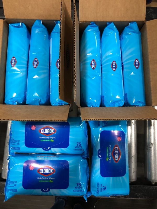 Photo 1 of Clorox Disinfecting Wipes, Fresh Scent, Bleach-Free Cleaning Wipes, 9 Packs