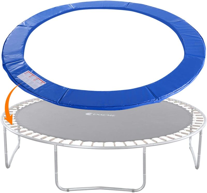 Photo 1 of  Trampoline Replacement Pad Safety Spring Cover, No Hole for Poles, Fit 5.5-7 inch Springs, Frame Size 16 15 14 13 12 10 8 Foot