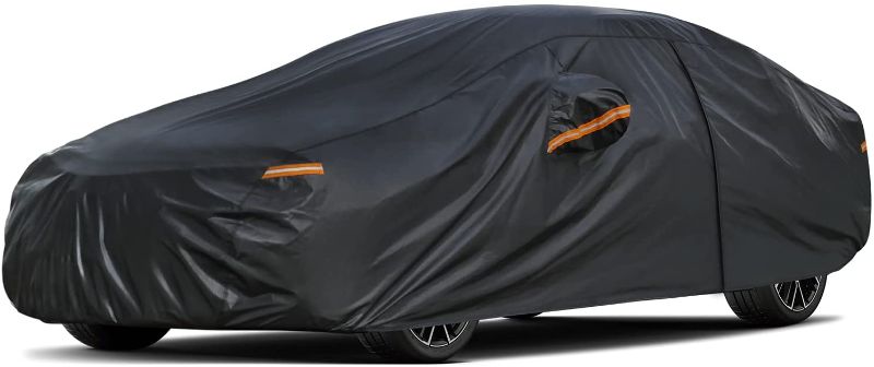 Photo 1 of ?Kayme Car Cover Waterproof All Weather for Automobiles, Outdoor Full Cover Rain Sun UV Protection with Zipper Cotton 12