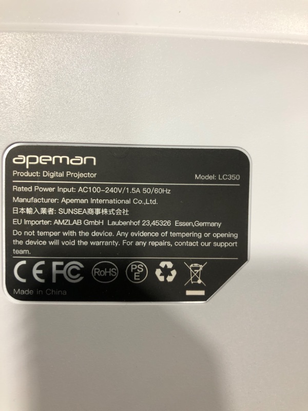 Photo 4 of APEMAN Portable Mini Projector 5000L 1080P HD and 180" Display Supported