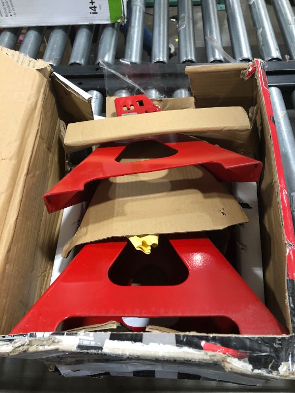 Photo 2 of BIG RED T46002A Torin Steel Jack Stands: Double Locking, 6 Ton (12,000 lb) Capacity, Red, 1 Pair
