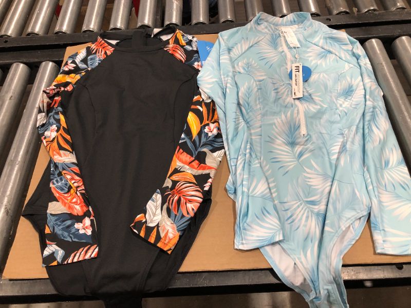 Photo 1 of 2 PACK LONG SLEEVE BATHING SUIT (M)