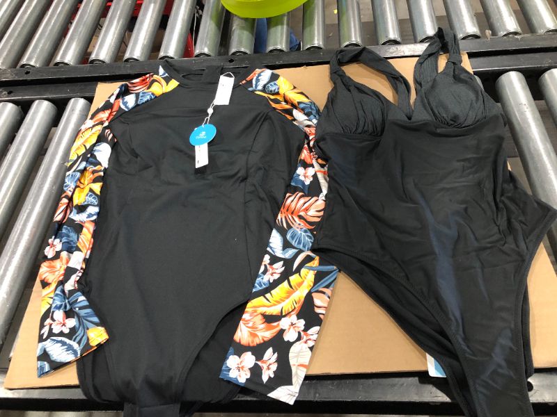 Photo 3 of 2 PACK ONE PIECE BATHING SUITS (L)