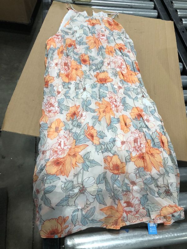 Photo 1 of LARGE Kensley Halter-Neck Floral A-Shape Dress
