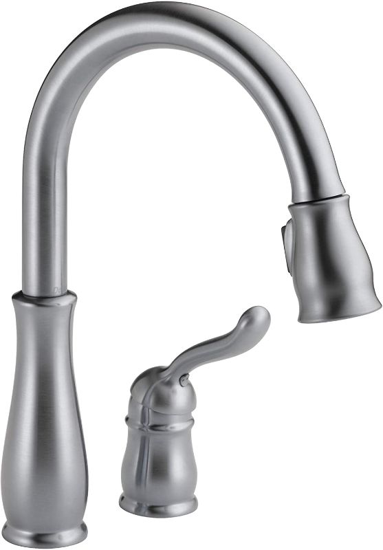 Photo 1 of Delta Faucet Leland Brushed Nickel Kitchen Faucet, Kitchen Faucets with Pull Down Sprayer, Kitchen Sink Faucet, Faucet for Kitchen Sink with Magnetic...
