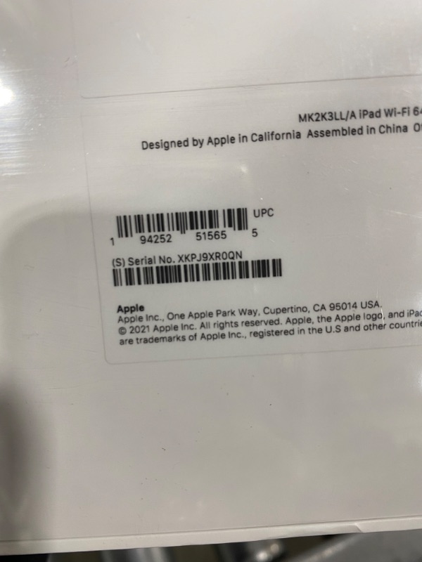 Photo 9 of 2021 Apple 10.2-inch iPad (Wi-Fi, 64GB) - Space Gray
