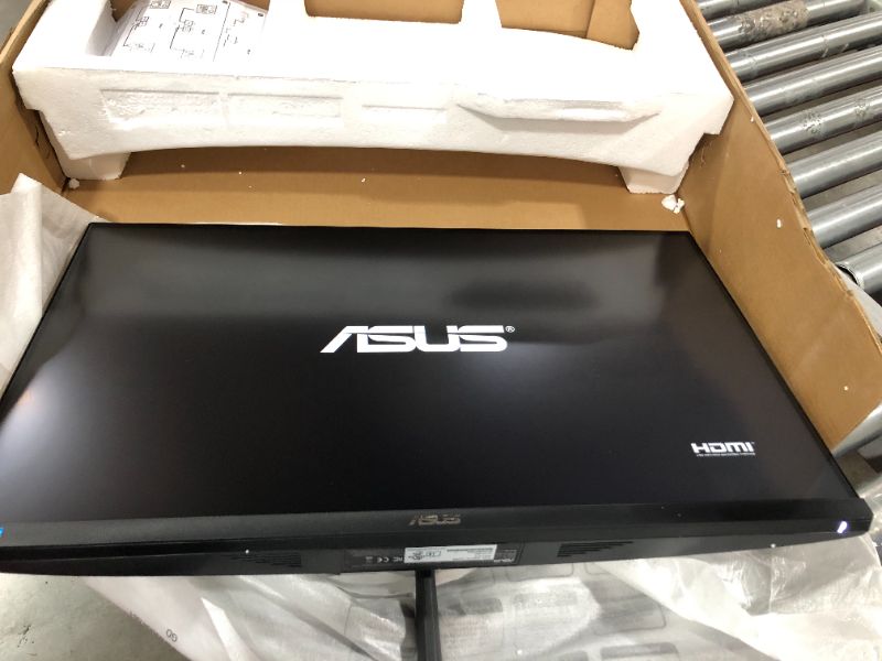 Photo 2 of ASUS VL279HE 27” Eye Care Monitor, 1080P Full HD (1920 x 1080), IPS, 75Hz, Adaptive-Sync, FreeSync, HDMI D-Sub, Frameless, Slim, Wall Mountable, Flicker Free and Blue Light Filter
