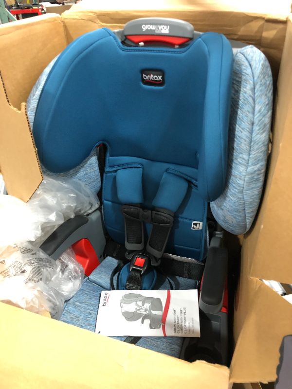 Photo 2 of Britax Grow with You ClickTight Harness-2-Booster Car Seat, Seaglass , 26.5x17.75x25 Inch (Pack of 1)
