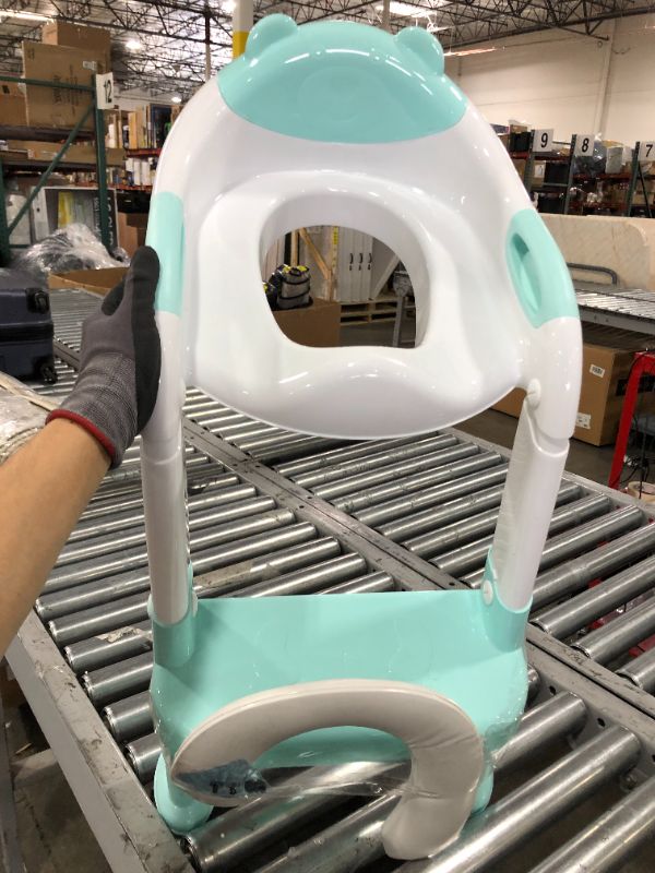 Photo 2 of Potty Training Seat Toddler Toilet Seat with Step Stool Ladder