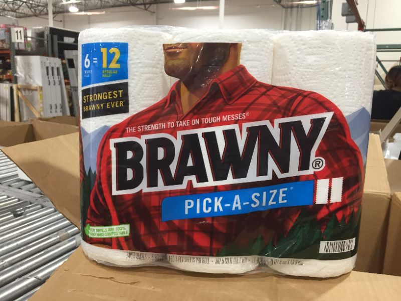 Photo 1 of brawny 12 pick a size rolls 