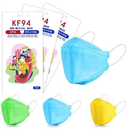 Photo 1 of 3 Packs Korean Kids Face Mask Breathable with Elastic Earloop Multicolored for Boys Girls 3D Design 4 Layer Paper. 90 count 
