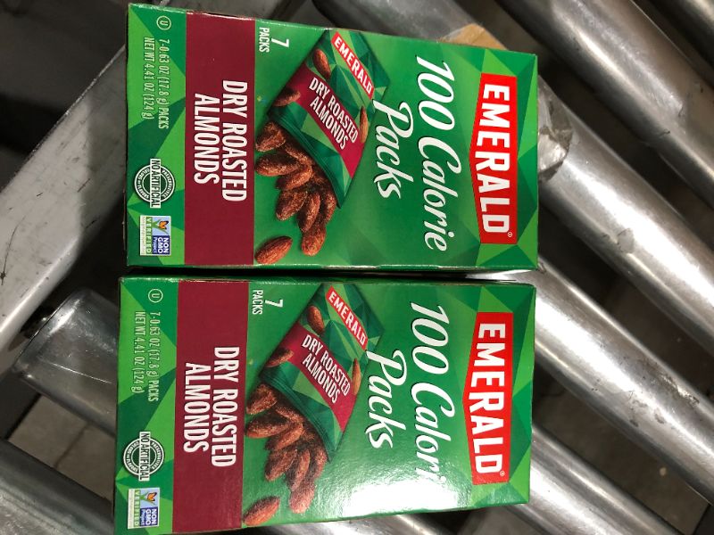 Photo 2 of 2 PACK Emerald Nuts Dry Roasted Almonds, 100 Calorie Packs, 7 Ct
4/30/22