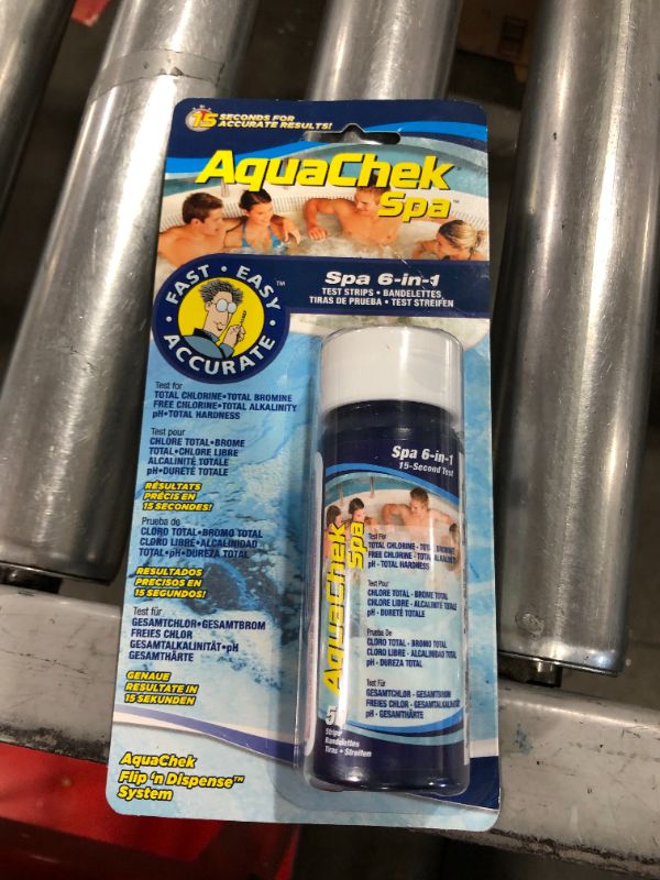 Photo 2 of AquaChek 552244 6-in-1 Test Strips for Spas and Hot Tubs
